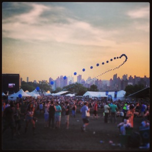 sunset at Governor's Ball
